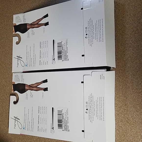 Hanes Power Shapers High Waist Firm Control Hoses Brand New. 2 pairs. - Picture 2 of 3